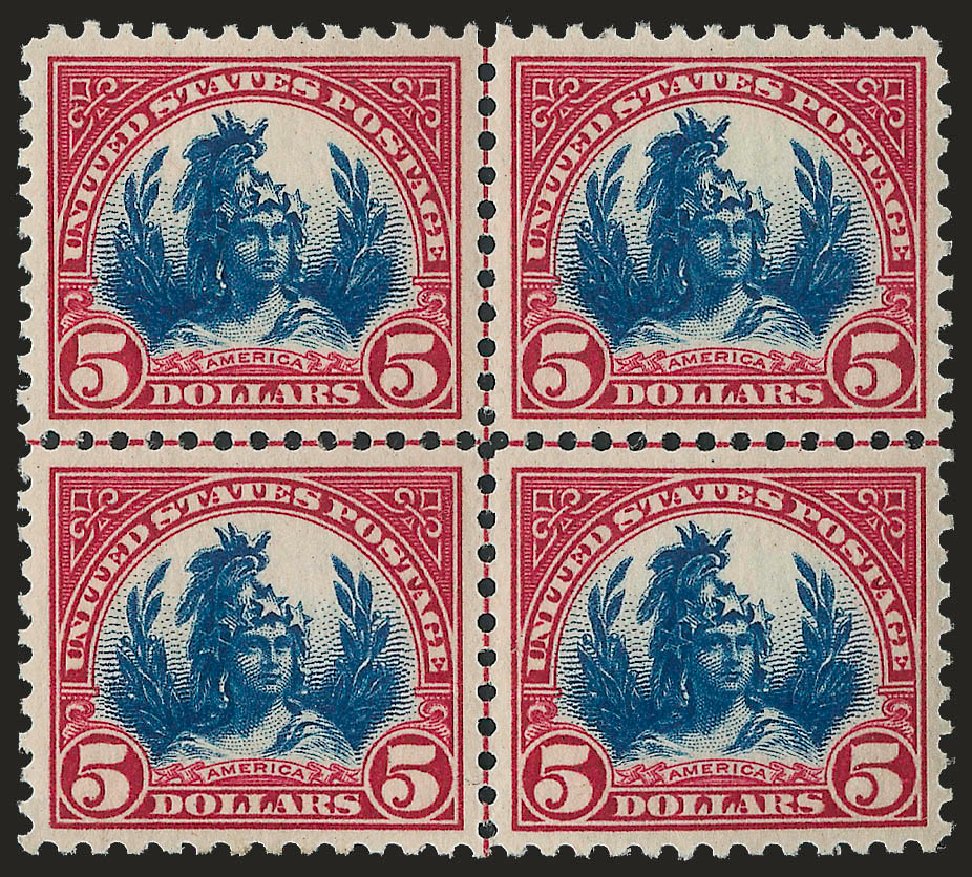 Prices of US Stamp Scott #573: 1923 US$5.00 Freedom Statue Perf 11. Robert Siegel Auction Galleries, Apr 2010, Sale 984, Lot 1000