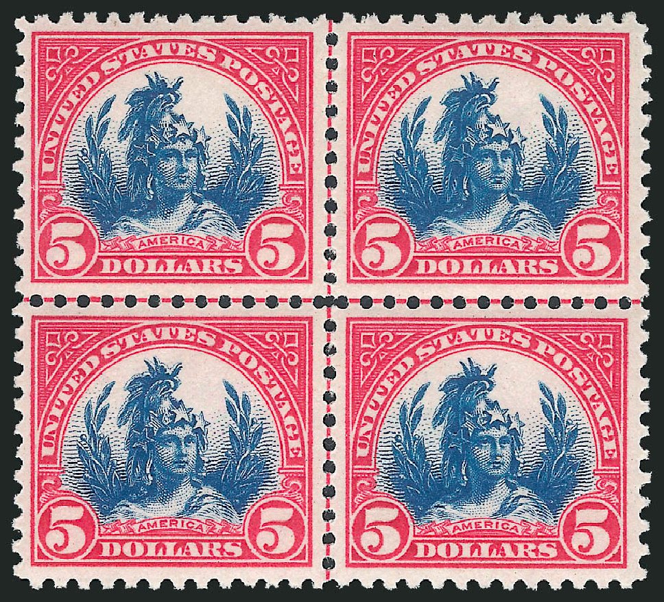 Price of US Stamp Scott Cat. # 573: US$5.00 1923 Freedom Statue Perf 11. Robert Siegel Auction Galleries, Mar 2013, Sale 1040, Lot 1981