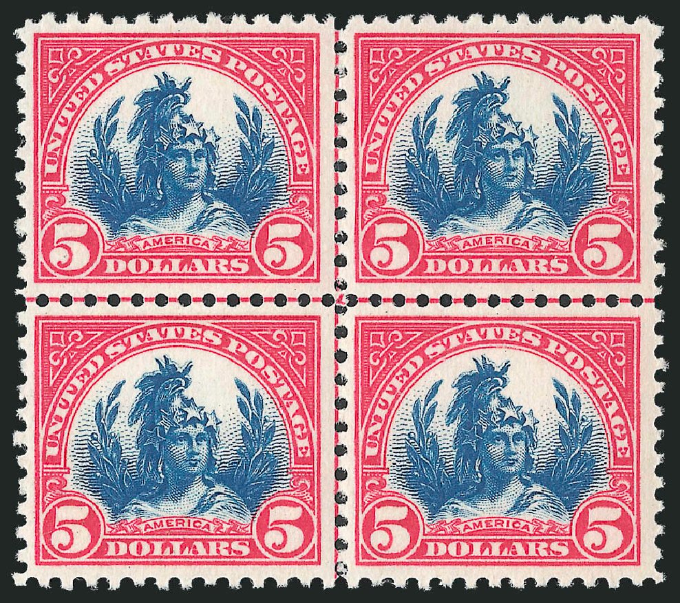 Price of US Stamps Scott Cat. #573: US$5.00 1923 Freedom Statue Perf 11. Robert Siegel Auction Galleries, Oct 2010, Sale 997, Lot 6101