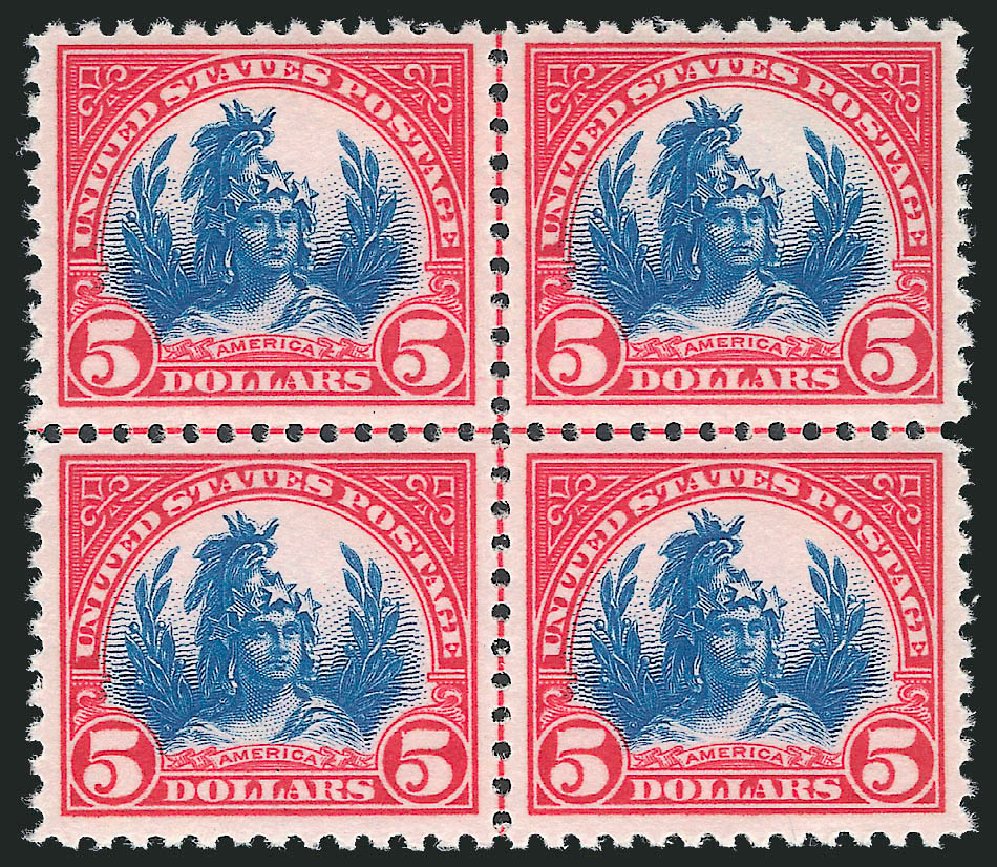 Price of US Stamp Scott Cat. # 573: US$5.00 1923 Freedom Statue Perf 11. Robert Siegel Auction Galleries, Mar 2013, Sale 1040, Lot 1984