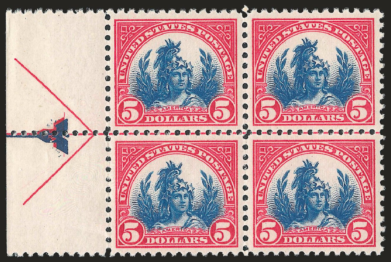 Prices of US Stamps Scott Catalog # 573 - US$5.00 1923 Freedom Statue Perf 11. Robert Siegel Auction Galleries, Sep 2009, Sale 976, Lot 2163