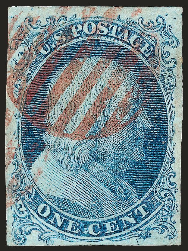 Cost of US Stamp Scott Cat. #5A: 1851 1c Franklin. Robert Siegel Auction Galleries, Oct 2008, Sale 963, Lot 87
