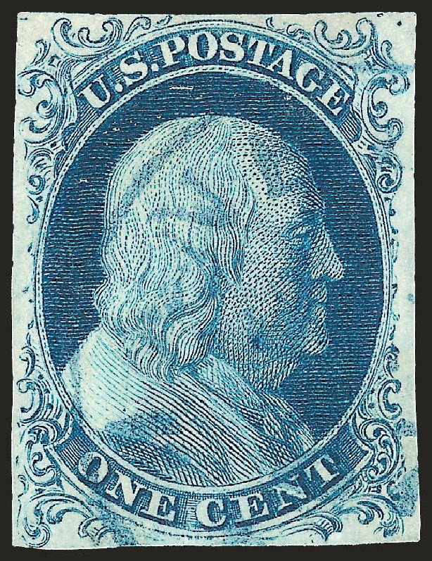 Value of US Stamp Scott 5A: 1851 1c Franklin. Robert Siegel Auction Galleries, Apr 2010, Sale 984, Lot 48