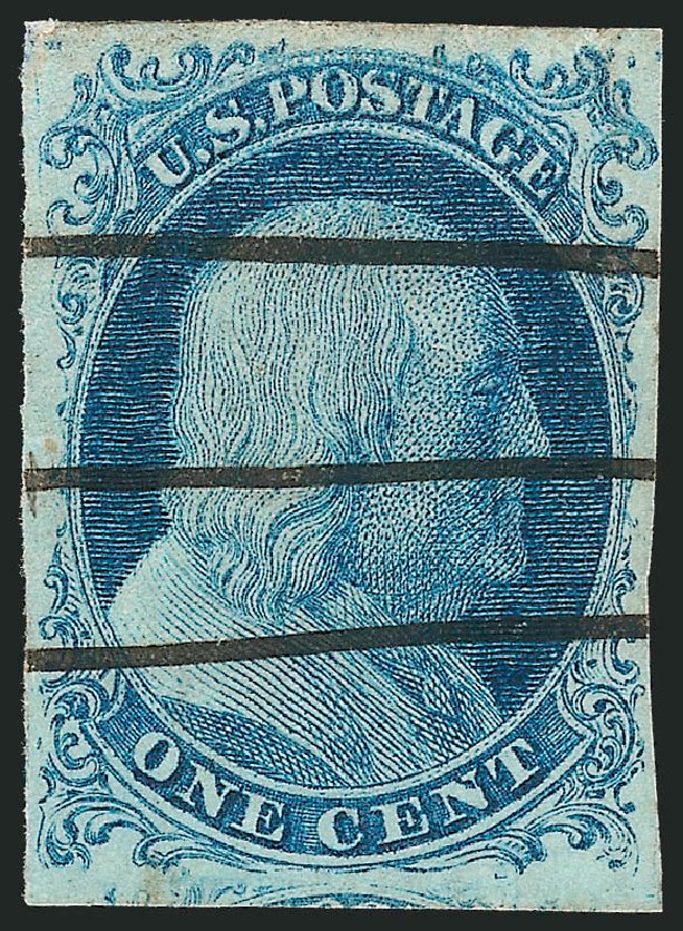 US Stamp Value Scott Catalogue 5A: 1c 1851 Franklin. Robert Siegel Auction Galleries, Jun 2012, Sale 1026, Lot 1132