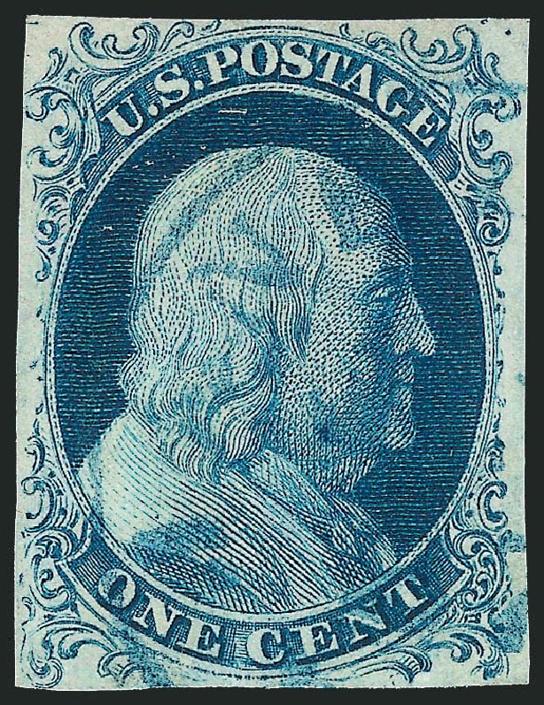 US Stamps Prices Scott Catalogue #5A: 1c 1851 Franklin. Robert Siegel Auction Galleries, Mar 2013, Sale 1040, Lot 1182