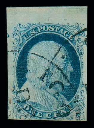 Price of US Stamps Scott 5A - 1c 1851 Franklin. Matthew Bennett International, Oct 2007, Sale 320, Lot 366
