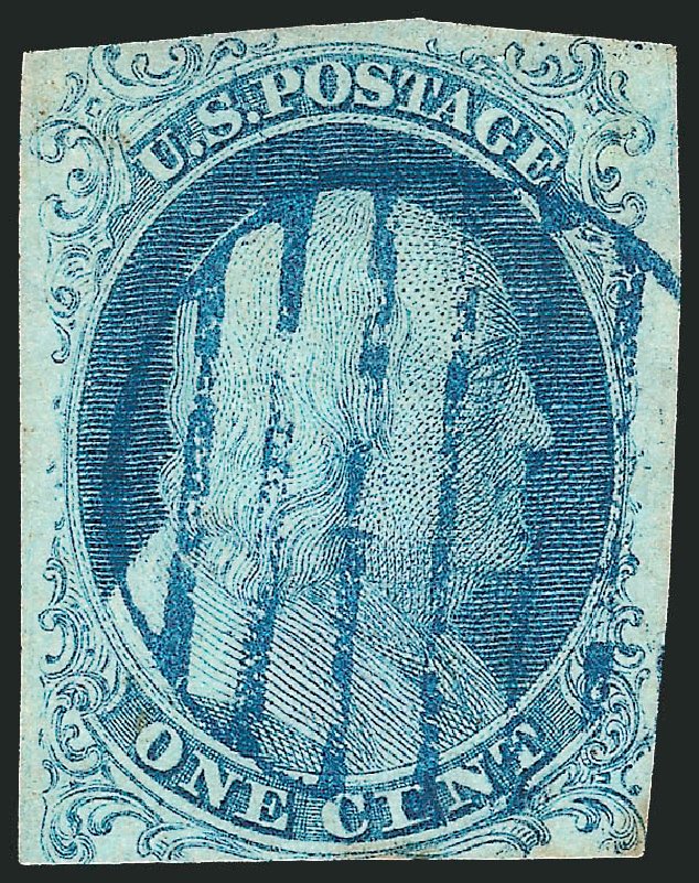 Price of US Stamp Scott Cat. 5A: 1851 1c Franklin. Robert Siegel Auction Galleries, Dec 2012, Sale 1037, Lot 1396