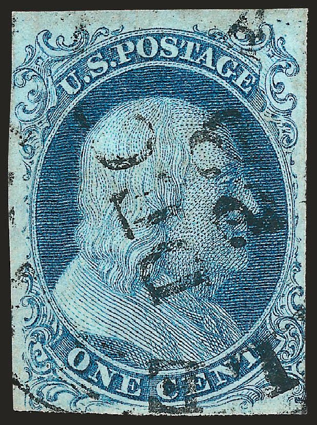 Costs of US Stamps Scott Catalog #5A - 1851 1c Franklin. Robert Siegel Auction Galleries, Oct 2008, Sale 963, Lot 86