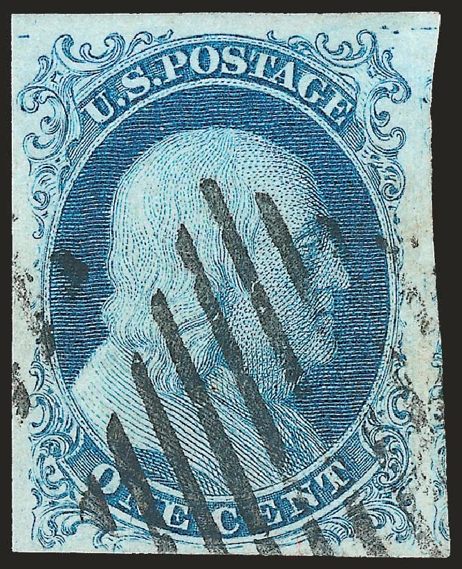 Prices of US Stamps Scott Catalogue 5A: 1851 1c Franklin. Robert Siegel Auction Galleries, Jun 2009, Sale 973, Lot 26