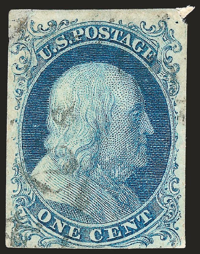 US Stamps Price Scott Catalog # 5A - 1c 1851 Franklin. Robert Siegel Auction Galleries, Jun 2010, Sale 992, Lot 2026