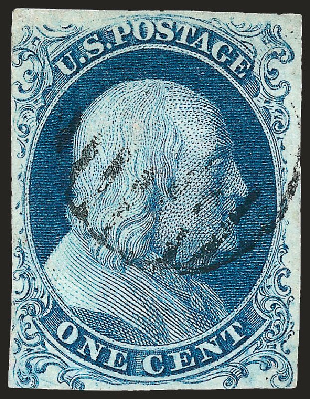 Price of US Stamps Scott Catalog #6 - 1c 1857 Franklin. Robert Siegel Auction Galleries, Sep 2008, Sale 962, Lot 2227