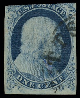 Cost of US Stamps Scott Catalogue # 6: 1c 1857 Franklin. H.R. Harmer, May 2014, Sale 3005, Lot 1020