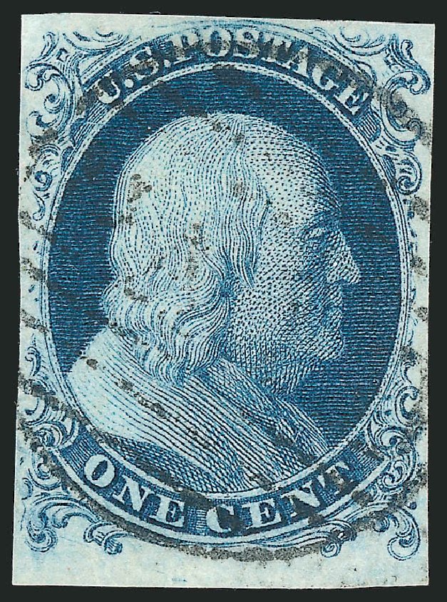 Costs of US Stamps Scott Catalogue # 6: 1857 1c Franklin. Robert Siegel Auction Galleries, Dec 2013, Sale 1062, Lot 60