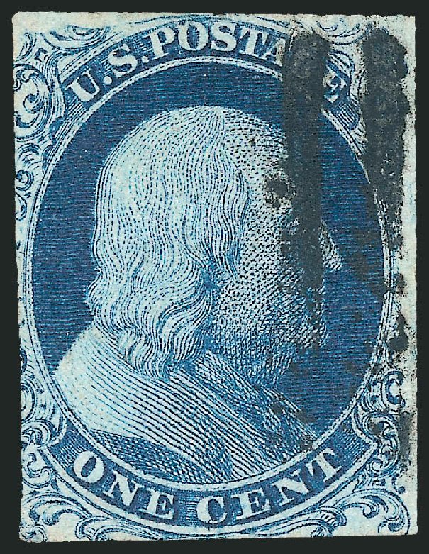 Value of US Stamps Scott Catalogue # 6: 1857 1c Franklin. Robert Siegel Auction Galleries, Oct 2010, Sale 997, Lot 5120