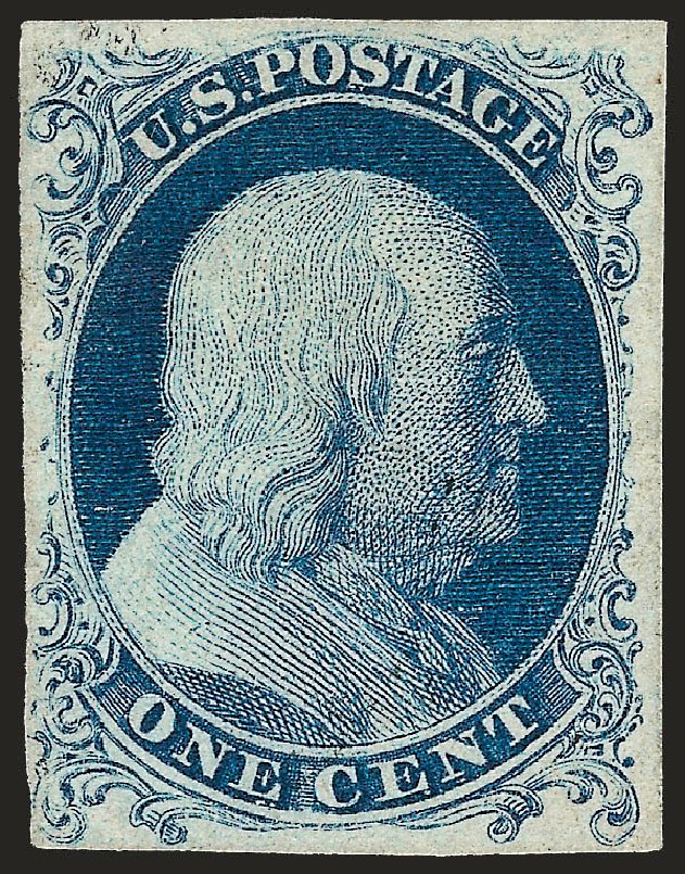 Prices of US Stamps Scott Catalogue #6: 1c 1857 Franklin. Robert Siegel Auction Galleries, Oct 2008, Sale 963, Lot 171