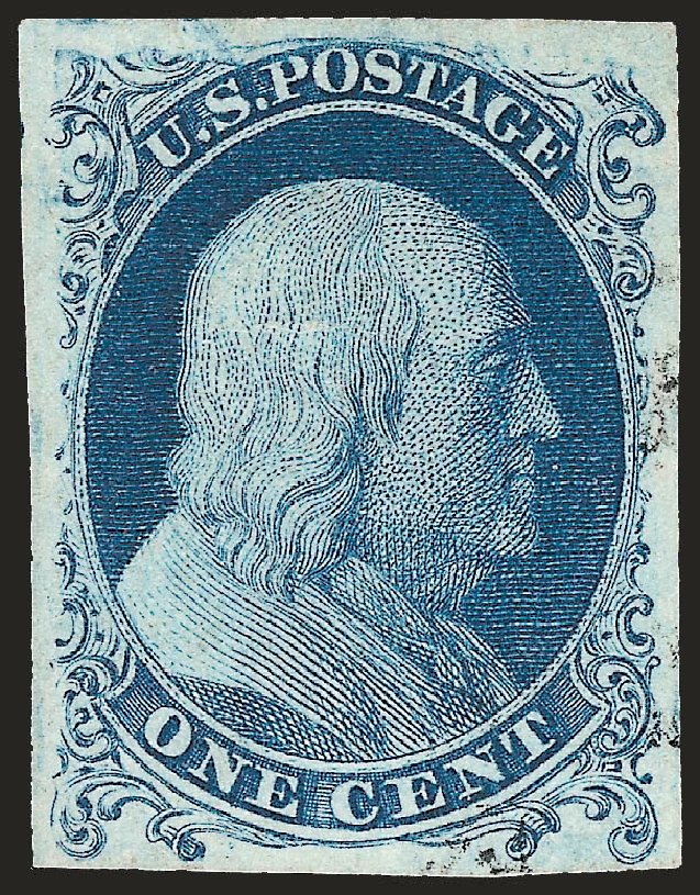 Costs of US Stamp Scott Cat. #6 - 1c 1857 Franklin. Robert Siegel Auction Galleries, Dec 2008, Sale 967, Lot 4081