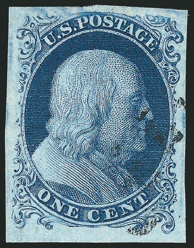 US Stamp Price Scott Catalogue # 6: 1c 1857 Franklin. Robert Siegel Auction Galleries, Sep 2010, Sale 994, Lot 1081
