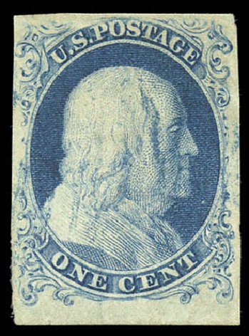 Prices of US Stamp Scott Catalog # 6: 1c 1857 Franklin. Matthew Bennett International, Sep 2010, Sale 331, Lot 324