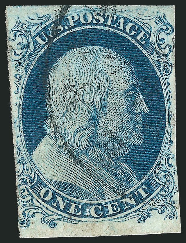 US Stamp Prices Scott Catalogue 6 - 1c 1857 Franklin. Robert Siegel Auction Galleries, Sep 2014, Sale 1078, Lot 74