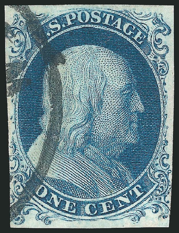 Cost of US Stamp Scott Cat. #6: 1857 1c Franklin. Robert Siegel Auction Galleries, Nov 2014, Sale 1084, Lot 3034