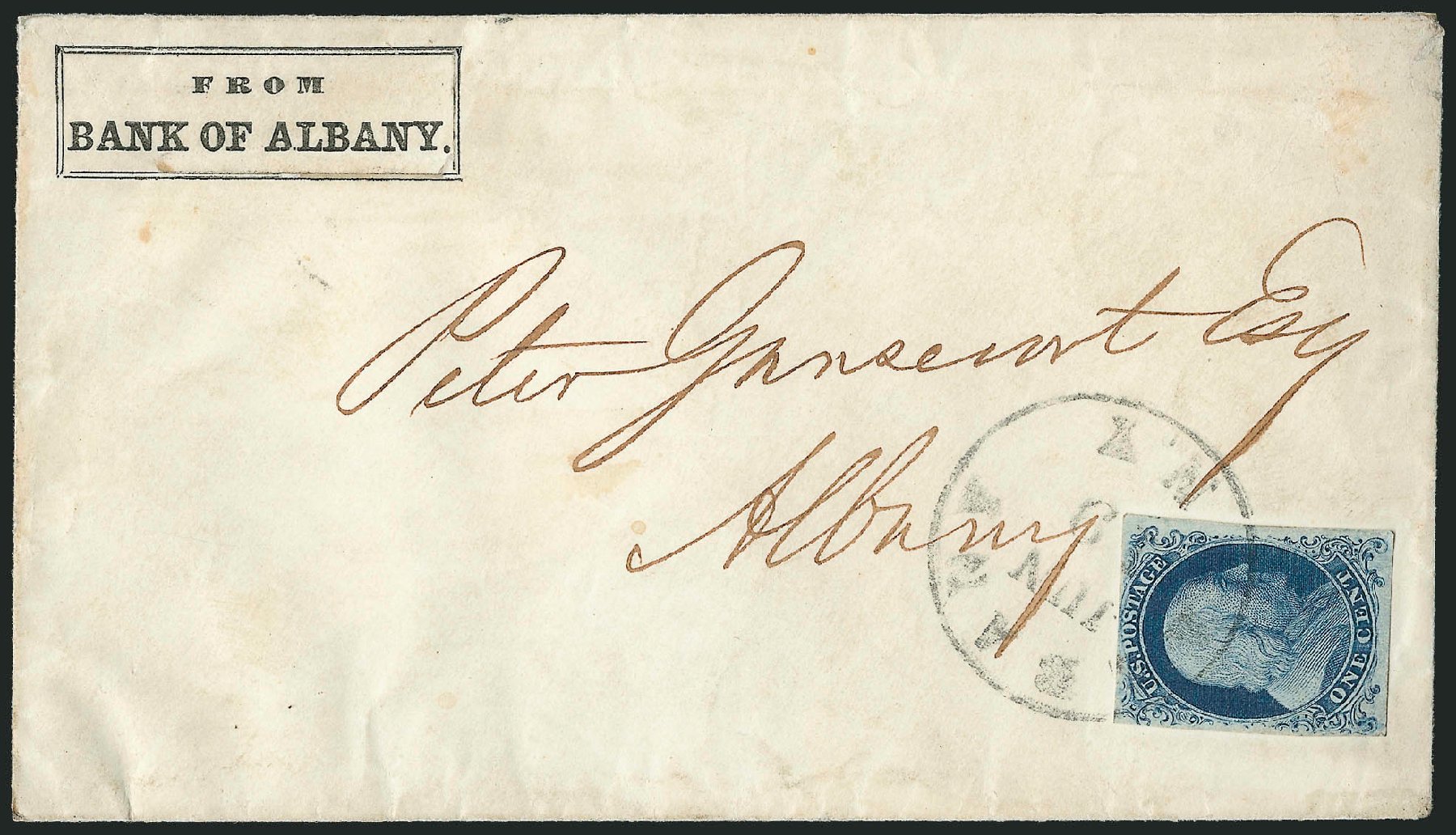 Price of US Stamp Scott Catalogue 6: 1c 1857 Franklin. Robert Siegel Auction Galleries, Sep 2010, Sale 994, Lot 1084