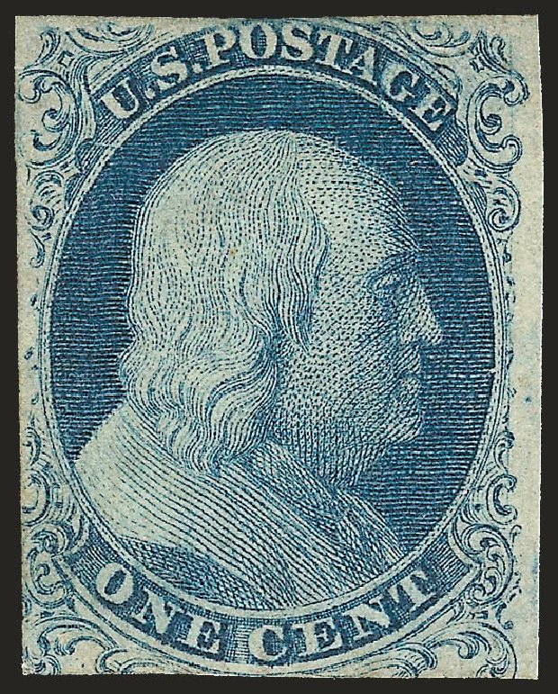 Cost of US Stamp Scott Catalog # 6 - 1857 1c Franklin. Robert Siegel Auction Galleries, Apr 2009, Sale 972, Lot 3015