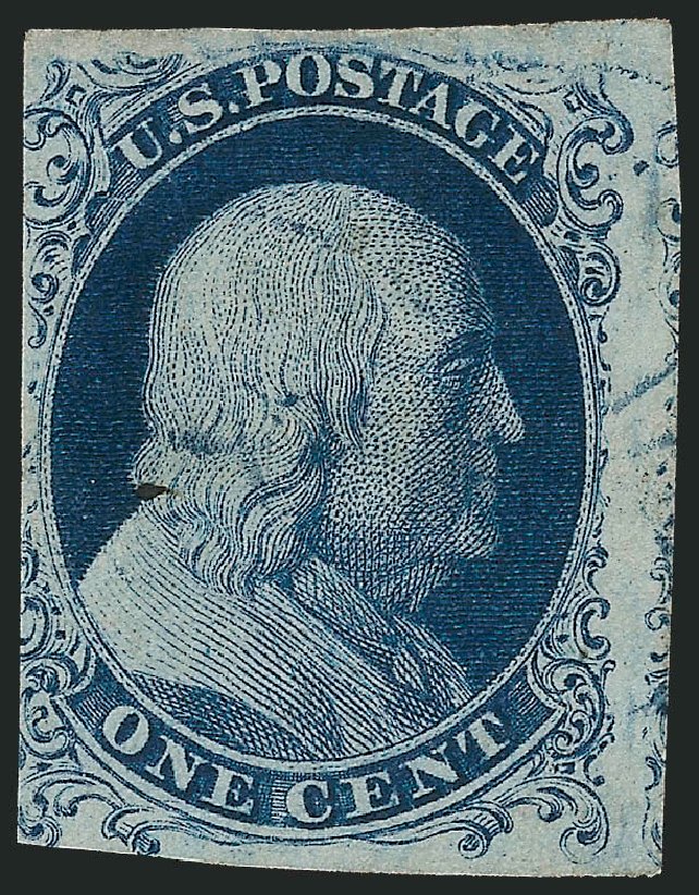 US Stamps Prices Scott # 6: 1c 1857 Franklin. Robert Siegel Auction Galleries, Sep 2010, Sale 994, Lot 1082