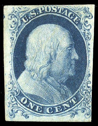 Price of US Stamps Scott Cat. 6: 1857 1c Franklin. Matthew Bennett International, Jun 2008, Sale 328, Lot 463