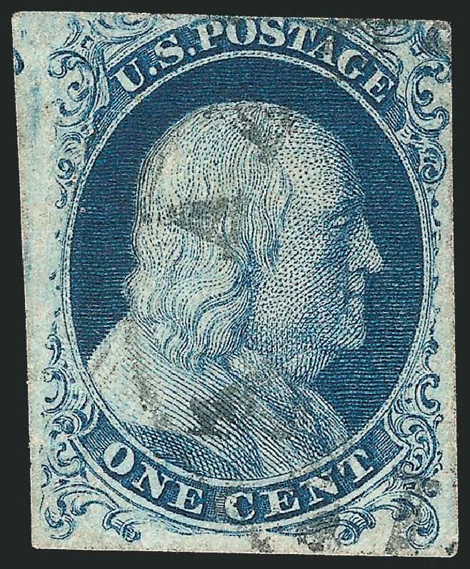 Costs of US Stamps Scott Catalog # 6: 1c 1857 Franklin. Robert Siegel Auction Galleries, Sep 2014, Sale 1078, Lot 73