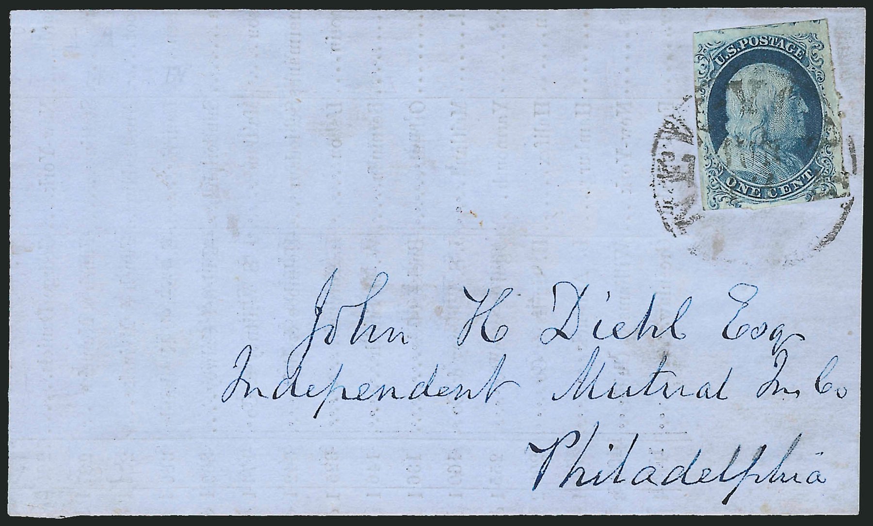 Prices of US Stamp Scott Catalogue # 6 - 1857 1c Franklin. Robert Siegel Auction Galleries, Oct 2008, Sale 963, Lot 173