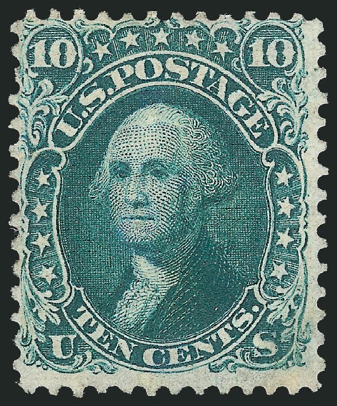 Prices of US Stamps Scott Cat. #62B - 10c 1861 Washington. Robert Siegel Auction Galleries, Dec 2009, Sale 982, Lot 5178