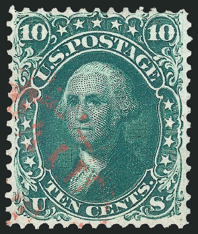 Costs of US Stamp Scott #62B: 10c 1861 Washington. Robert Siegel Auction Galleries, Oct 2012, Sale 1033, Lot 4039