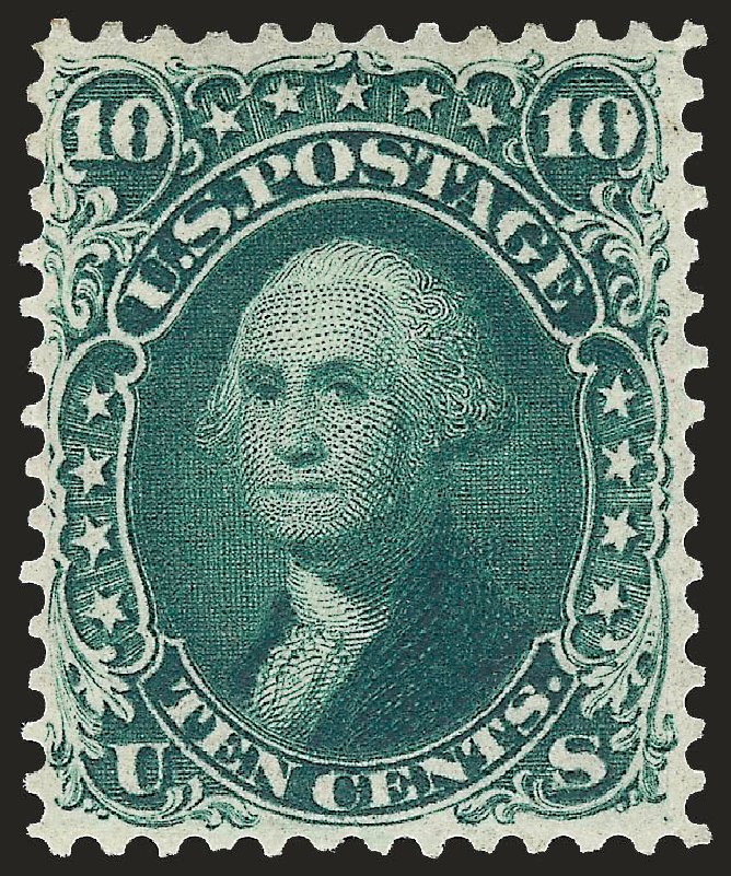 Costs of US Stamp Scott #62B: 1861 10c Washington. Robert Siegel Auction Galleries, Jan 2009, Sale 968, Lot 69