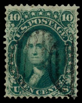 Price of US Stamp Scott Catalogue #62B: 10c 1861 Washington. Daniel Kelleher Auctions, May 2014, Sale 652, Lot 140