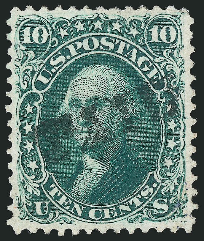 US Stamp Value Scott Catalog # 62B - 10c 1861 Washington. Robert Siegel Auction Galleries, Jun 2012, Sale 1024, Lot 90