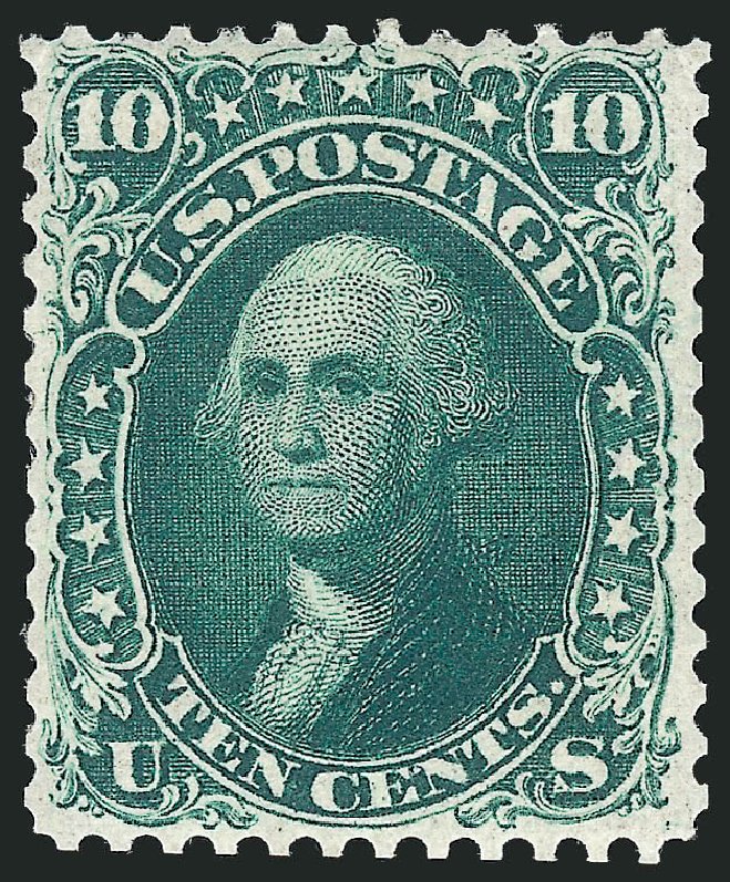 Cost of US Stamps Scott #62B: 1861 10c Washington. Robert Siegel Auction Galleries, Mar 2012, Sale 1021, Lot 211