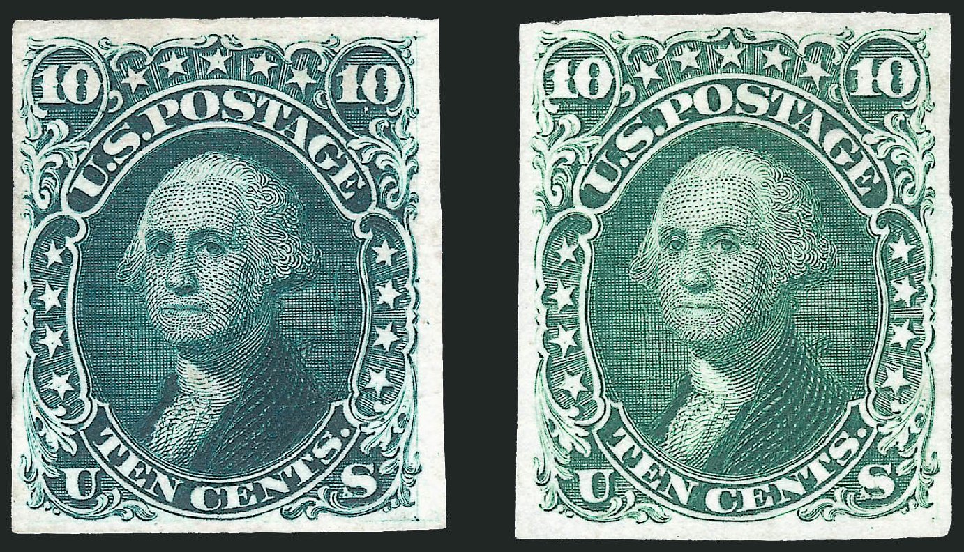 Prices of US Stamp Scott Cat. # 62B: 1861 10c Washington. Robert Siegel Auction Galleries, Sep 2010, Sale 993, Lot 384