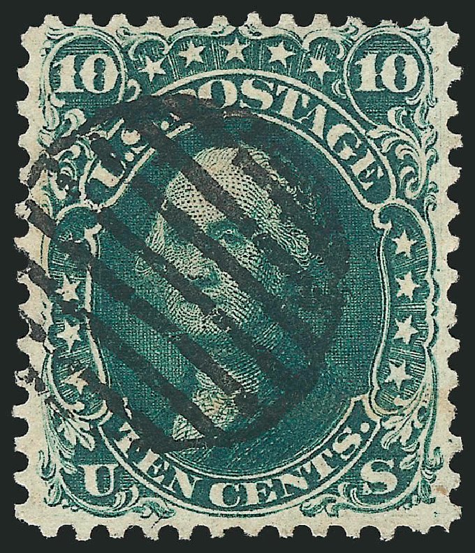 Price of US Stamp Scott Catalog # 62B - 1861 10c Washington. Robert Siegel Auction Galleries, Mar 2014, Sale 1067, Lot 1005