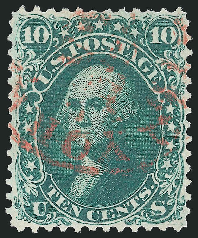 Prices of US Stamp Scott Catalog # 62B: 10c 1861 Washington. Robert Siegel Auction Galleries, Sep 2010, Sale 993, Lot 385
