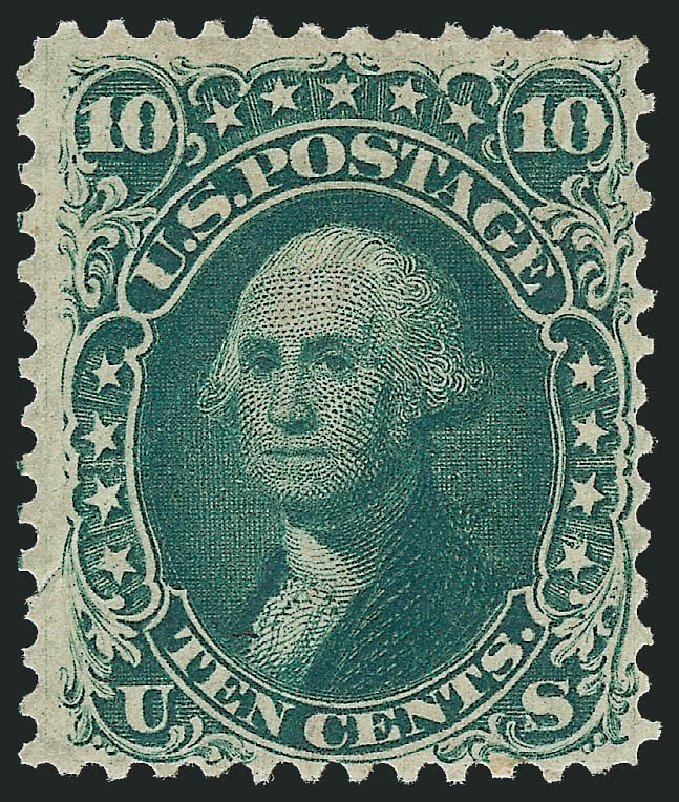 Cost of US Stamp Scott # 62B: 1861 10c Washington. Robert Siegel Auction Galleries, Sep 2009, Sale 976, Lot 1302