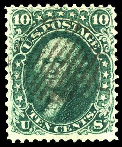 US Stamps Price Scott Catalogue #62B: 1861 10c Washington. Matthew Bennett International, Apr 2008, Sale 326, Lot 83