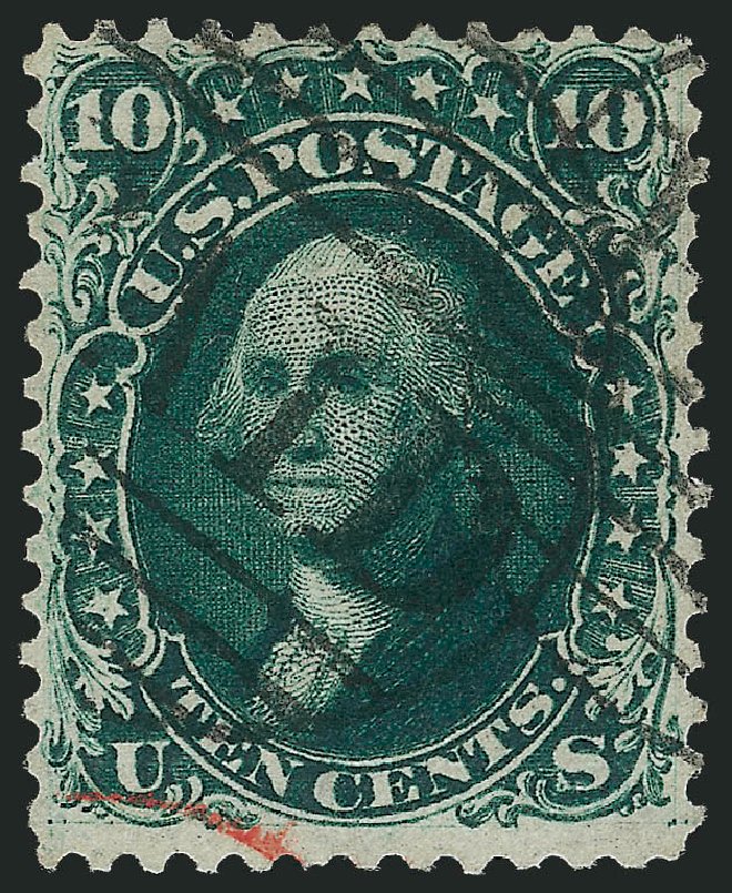 Costs of US Stamps Scott Catalog 62B - 1861 10c Washington. Robert Siegel Auction Galleries, Jul 2013, Sale 1050, Lot 183