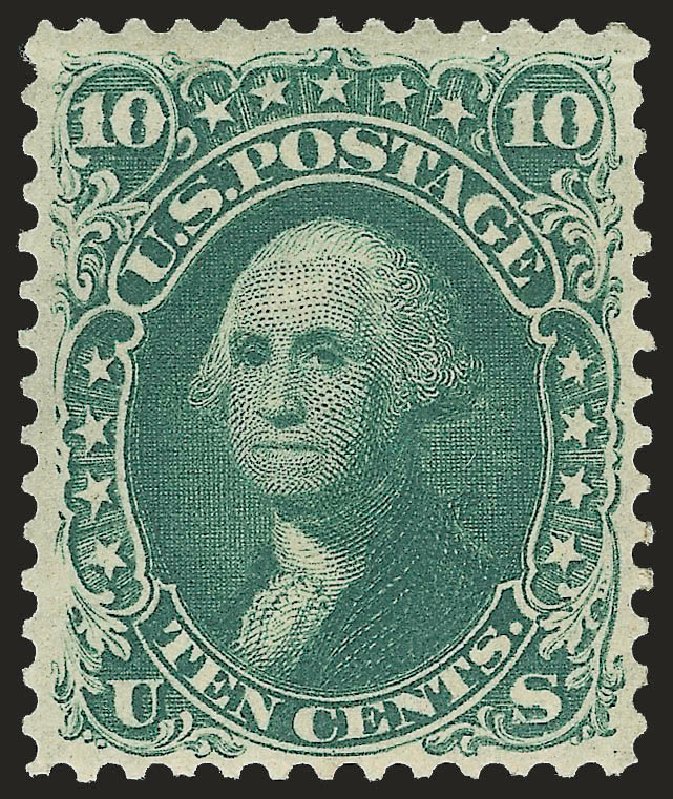 Values of US Stamps Scott Cat. 62B: 1861 10c Washington. Robert Siegel Auction Galleries, Apr 2009, Sale 972, Lot 3063