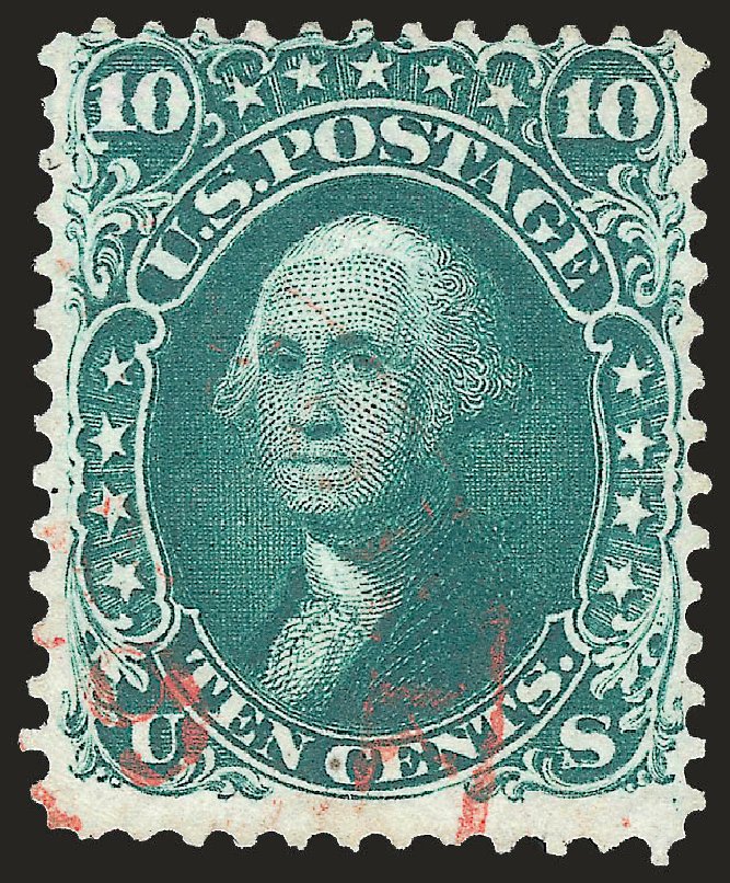 Value of US Stamps Scott #62B - 1861 10c Washington. Robert Siegel Auction Galleries, Jun 2009, Sale 975, Lot 1243