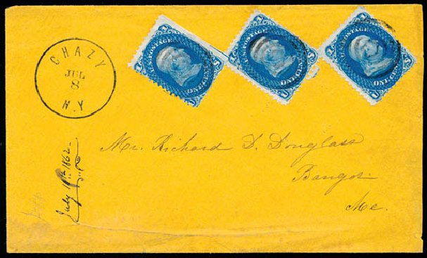 Price of US Stamp Scott Catalogue #63: 1c 1861 Franklin. Schuyler J. Rumsey Philatelic Auctions, Apr 2015, Sale 60, Lot 1617