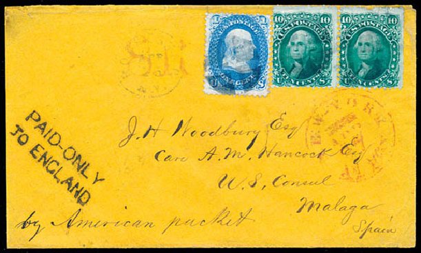 Cost of US Stamp Scott #63: 1c 1861 Franklin. Schuyler J. Rumsey Philatelic Auctions, Apr 2015, Sale 60, Lot 1797