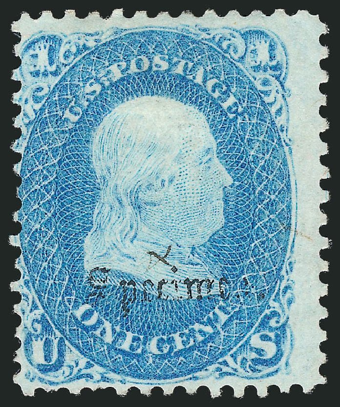 Cost of US Stamp Scott Catalogue # 63: 1861 1c Franklin. Robert Siegel Auction Galleries, Nov 2013, Sale 1061, Lot 3277