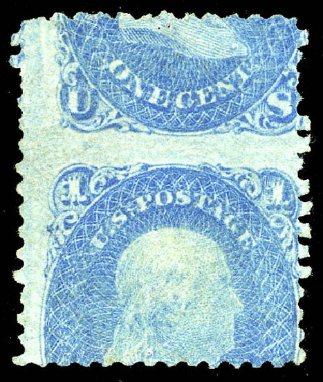 US Stamp Price Scott Catalogue #63 - 1861 1c Franklin. Matthew Bennett International, Feb 2015, Sale 351, Lot 58