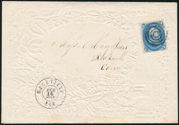 Value of US Stamps Scott Catalogue 63 - 1861 1c Franklin. Schuyler J. Rumsey Philatelic Auctions, Apr 2015, Sale 60, Lot 1649