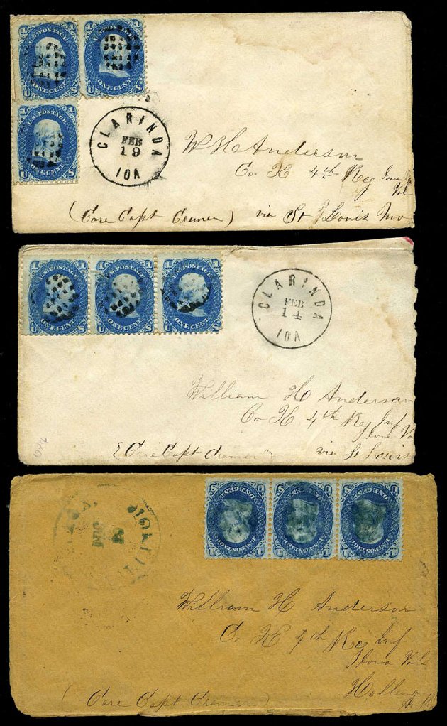 Value of US Stamp Scott Catalogue #63 - 1c 1861 Franklin. Harmer-Schau Auction Galleries, May 2015, Sale 105, Lot 110